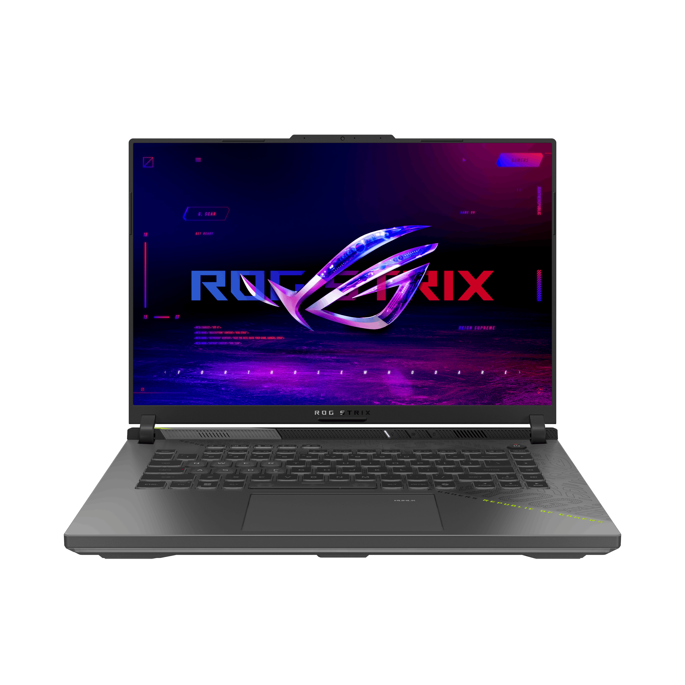 מחשב נייד ASUS ROG Strix G16 G614FR-TS330W – 16 אינץ׳ 2.5K, Ryzen 9 9955HX3D, RTX 5070 Ti, 32GB, 2TB, אפור Eclipse Gray